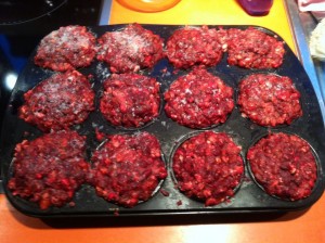 Beef Organs BARF Burger Mix Frosted